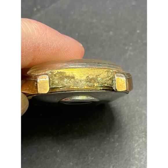 Vintage Timex Electric Day Date Tank Mens Watch Gold Tone Water Resistant 37MM